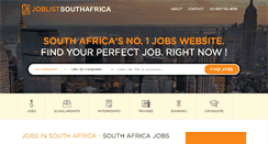 Desktop Screenshot of joblistsouthafrica.com